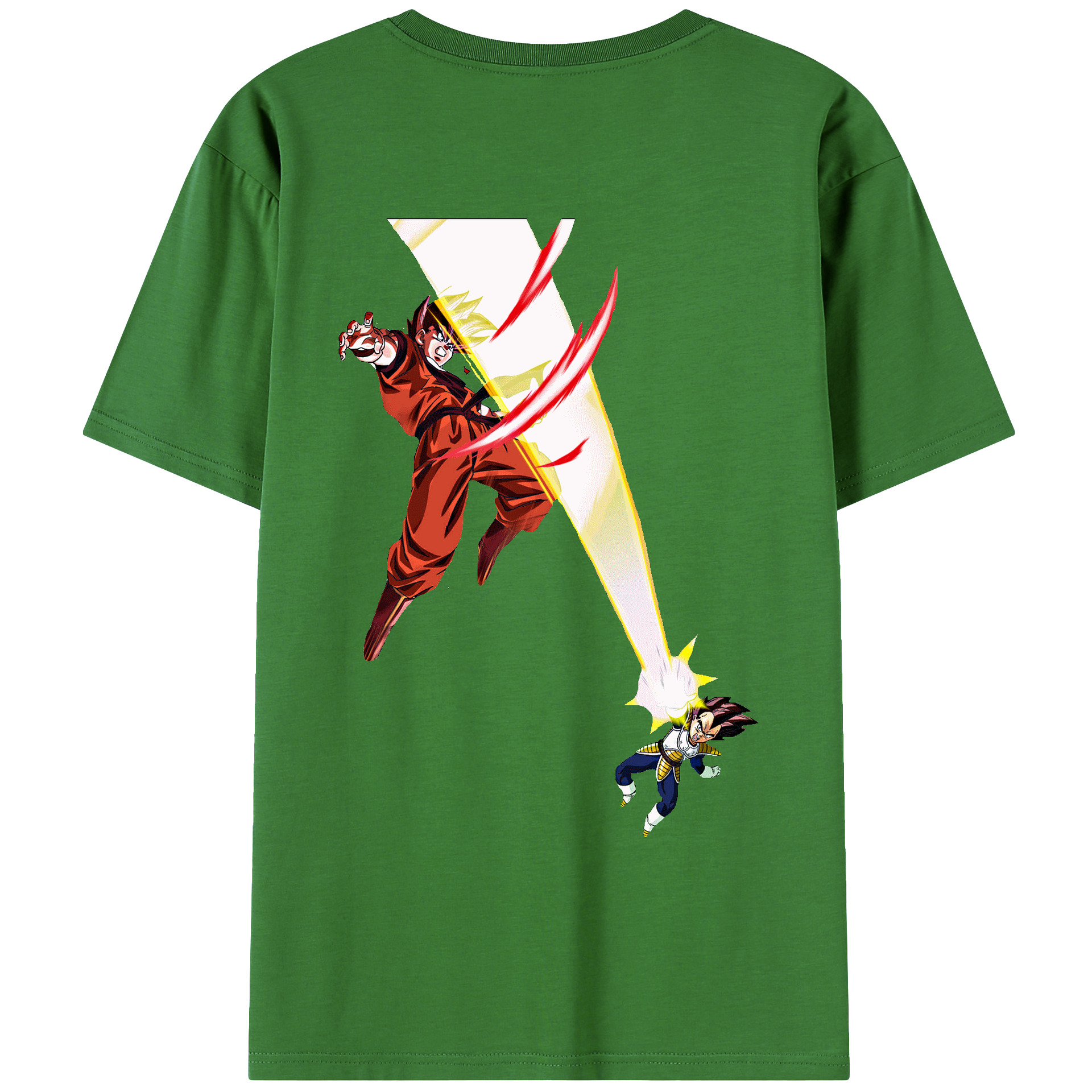 （画像用） ドラゴンボール ベジータ四世（Bejīta Yonsei）DRAGON BALL Vegeta IV レディース半袖Tシャツ(バックプリント)